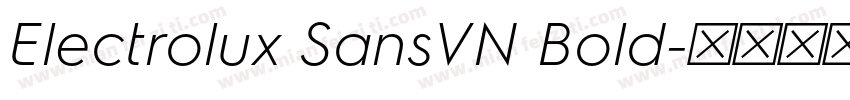 Electrolux SansVN Bold字体转换